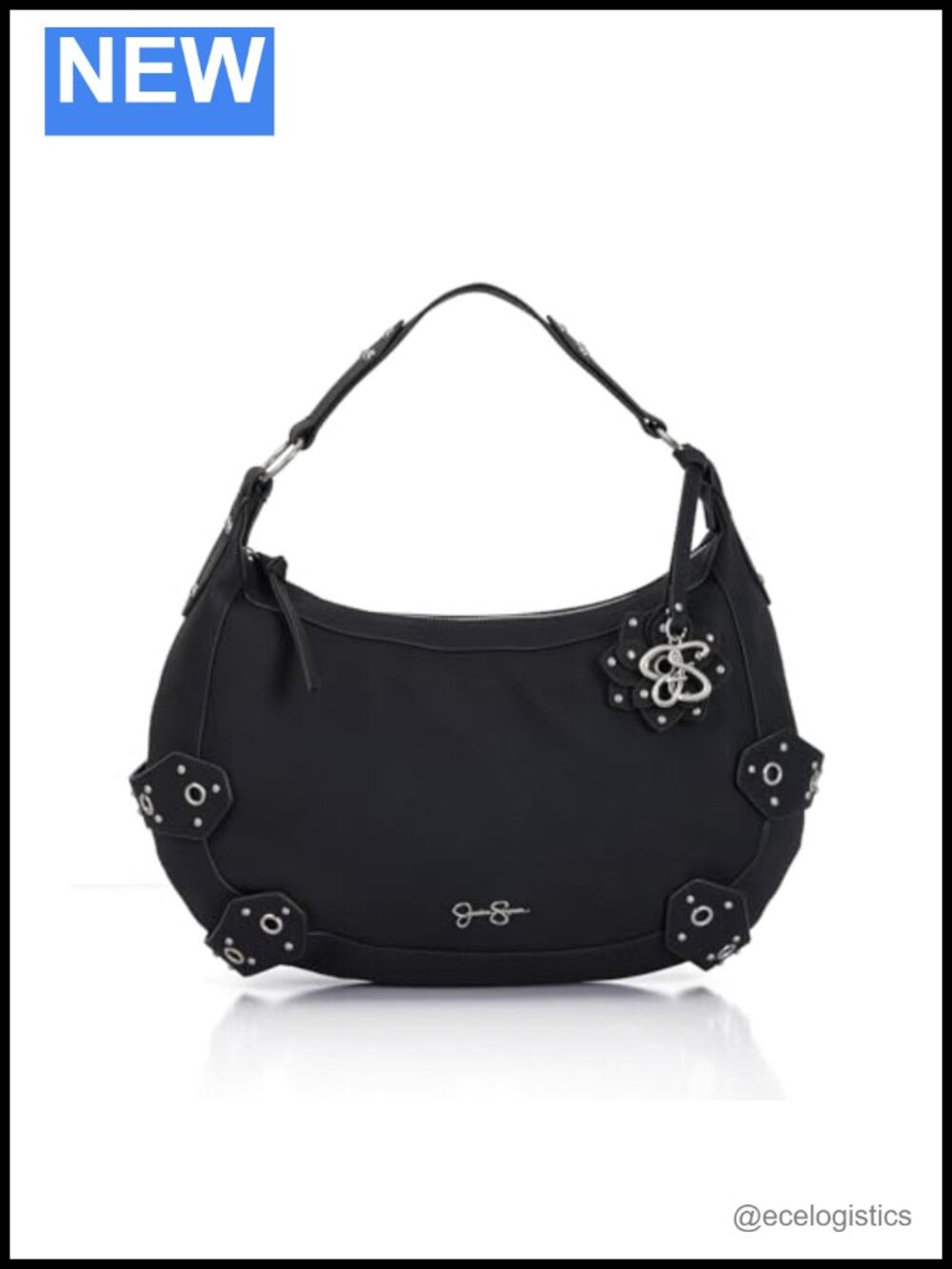Hobo Bag PU Leather Shoulder Purse Spacious Zipper Closure